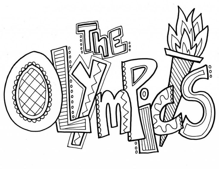 Free prtable olympics colorg pages olympic colors kids olympics wter olympics