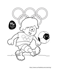 Soccer summer olympics coloring pages