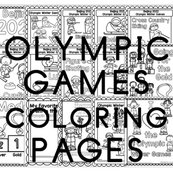 Winter olympics coloring pages by mini mountain learning tpt