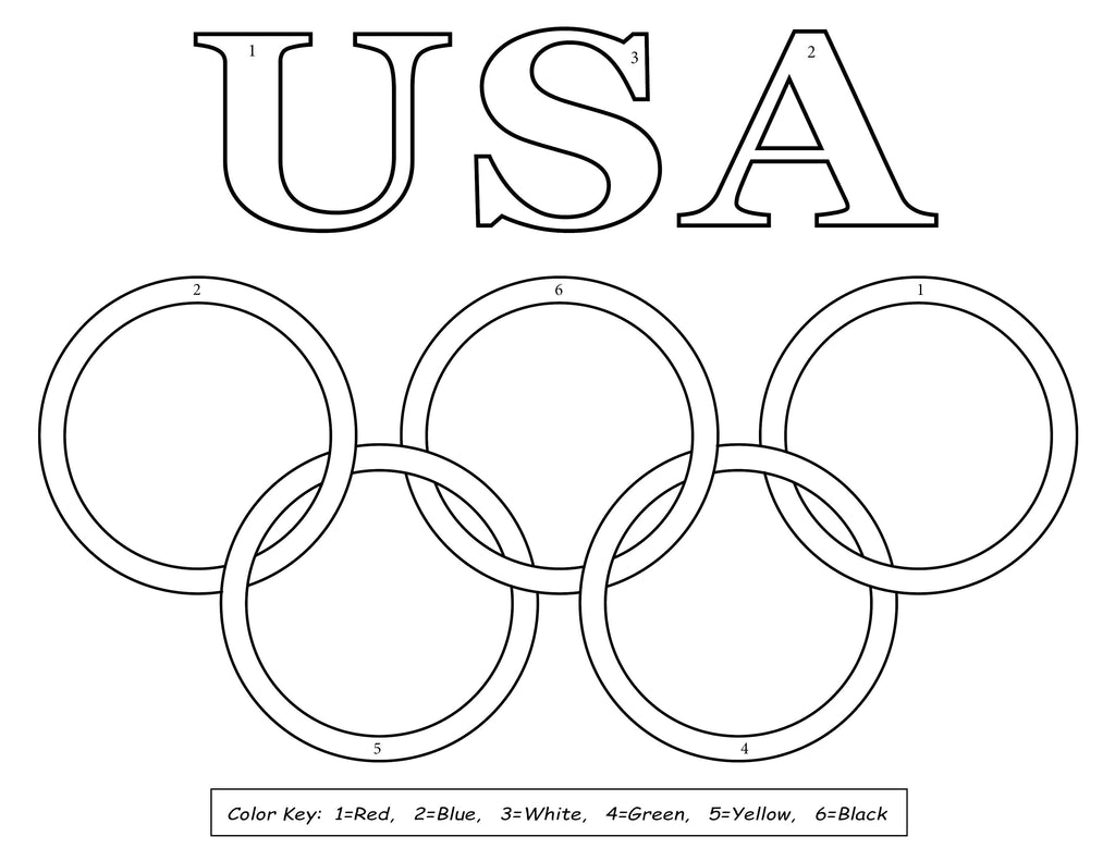 Printable olympic coloring pages â
