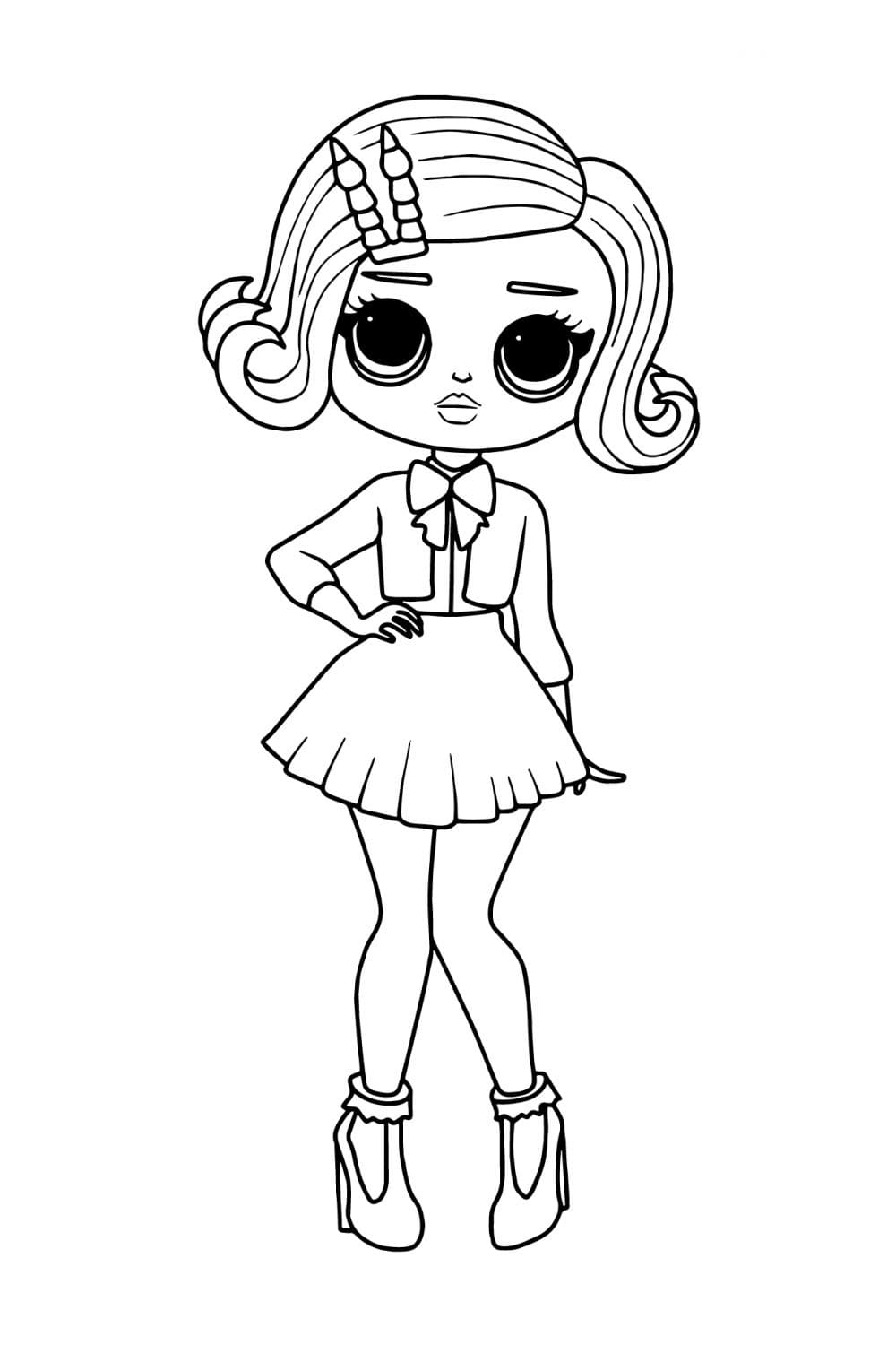 Aristocrat girl lol omg coloring page