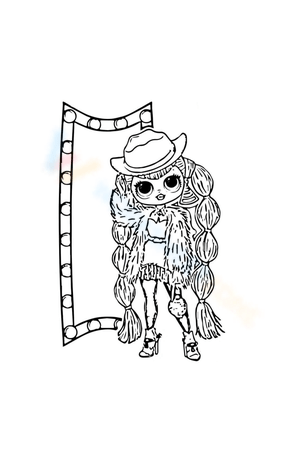 Free printable lol omg dolls coloring pages for kids