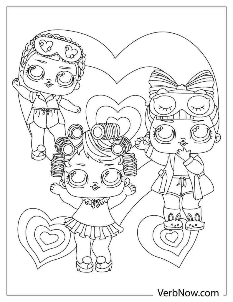 Free omg doll coloring pages for download printable pdf