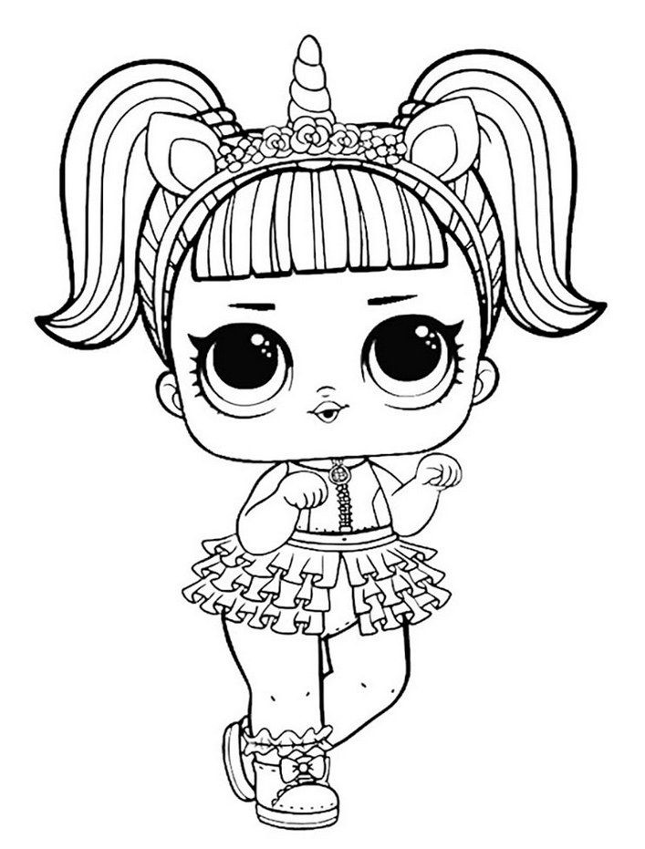 Lol surprise dolls coloring pages â free printable coloring page
