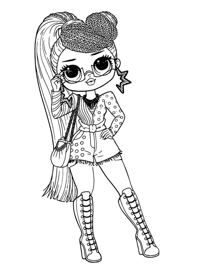 Omg doll coloring pages