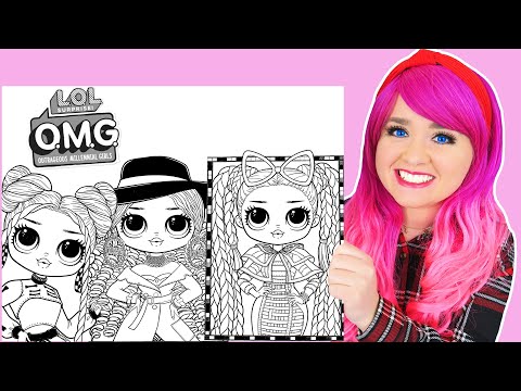 Coloring lol surprise omg dolls coloring pages prismacolor markers