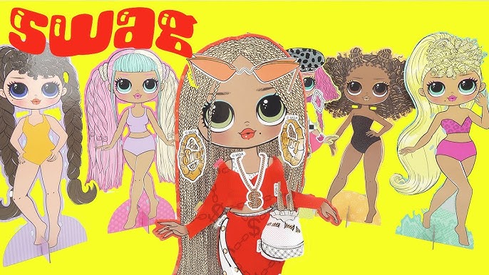Lol surprise omg dress up paper doll royal bee diy fashion craft for kids