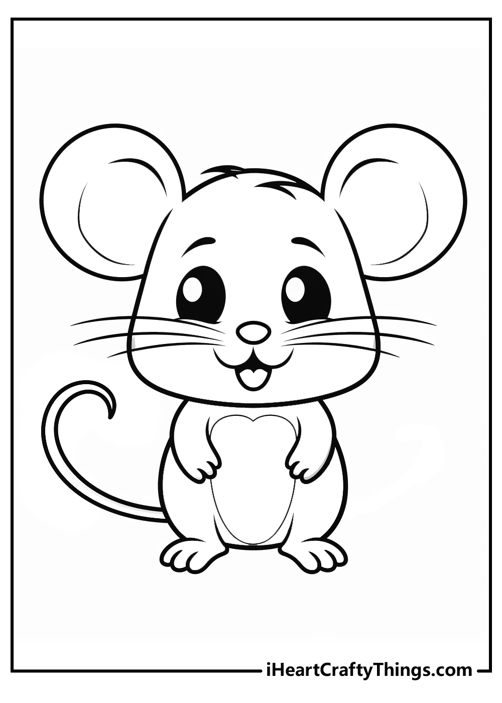 Mouse coloring pages free printables
