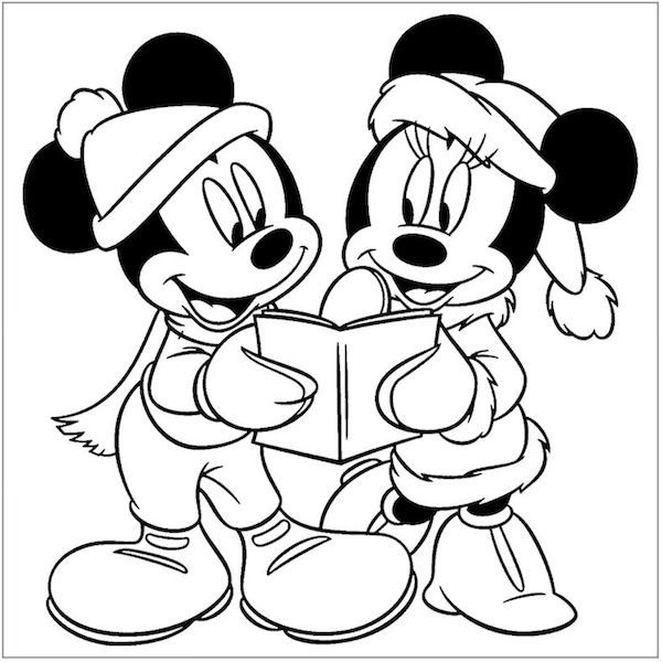 Christmas coloring pages dibujo de minnie dibujo navidad para colorear pãginas para colorear de navidad