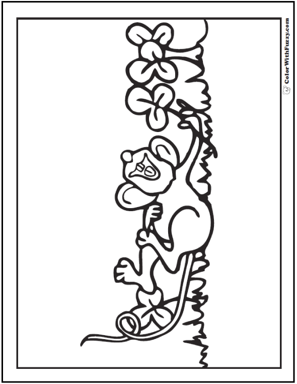 Mouse coloring pages to print and customize for kids