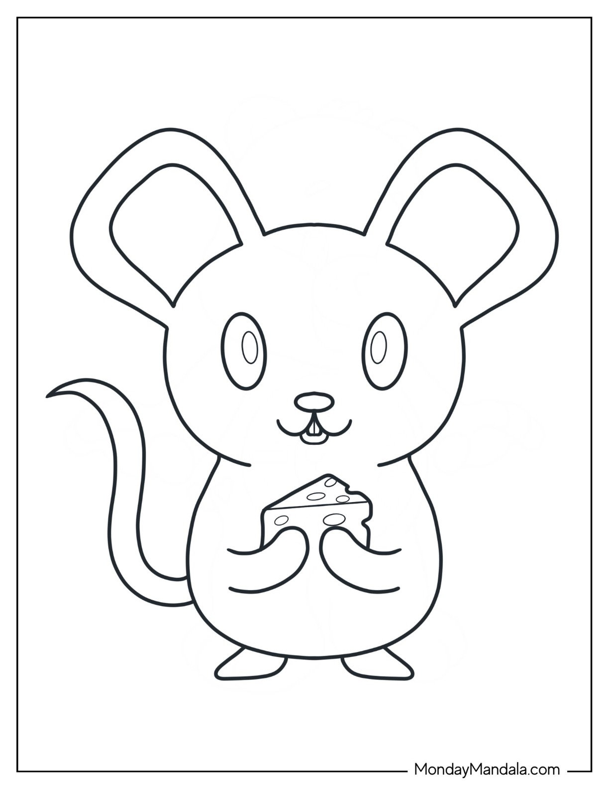 Mouse coloring pages free pdf printables