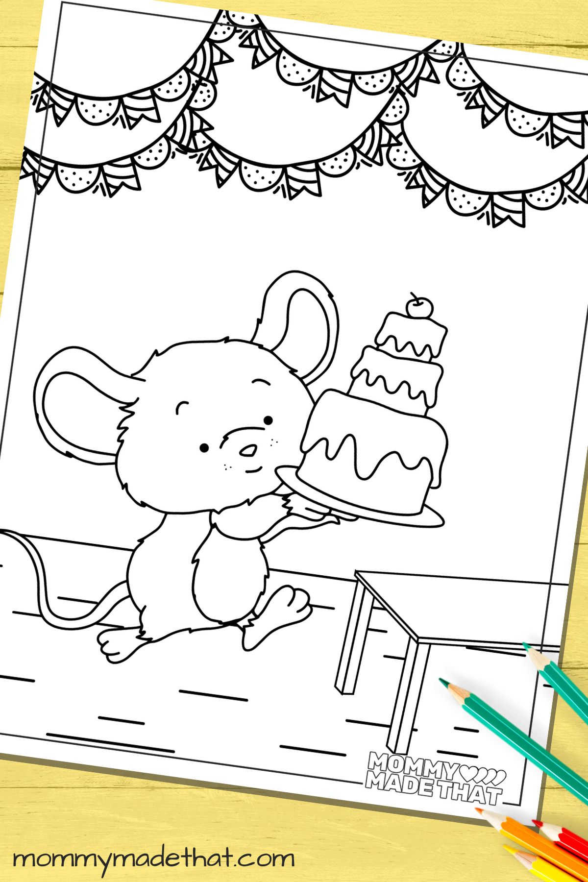 Adorable mouse coloring pages free printables