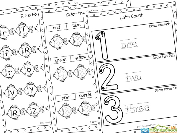 One fish two fish activities w free dr seuss worksheets pdf