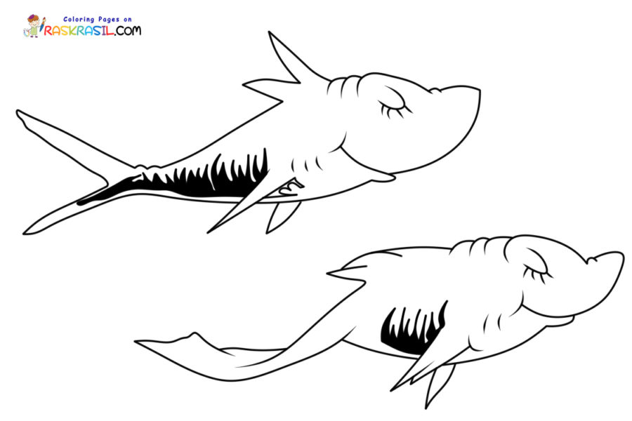 One fish two fish coloring pages