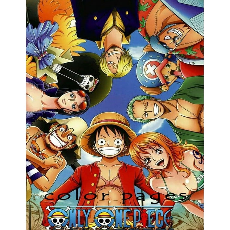 Color pages only one piece one piece coloring book manga coloring all straw hat members coloring pages luffy and friends fans zoro nami chan robin chan sanji and yonko shanks