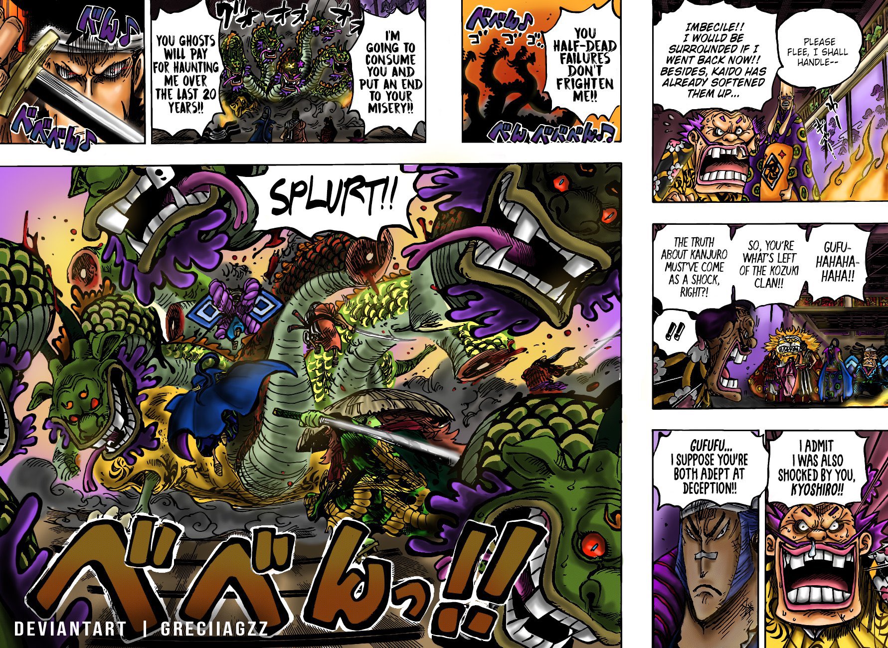 Grecia ð on x thank you tcbscans for featuring my colored manga page in this weeks one piece chapter âï link of the chapter in their bio onepiece onepiece httpstcouijtoidw