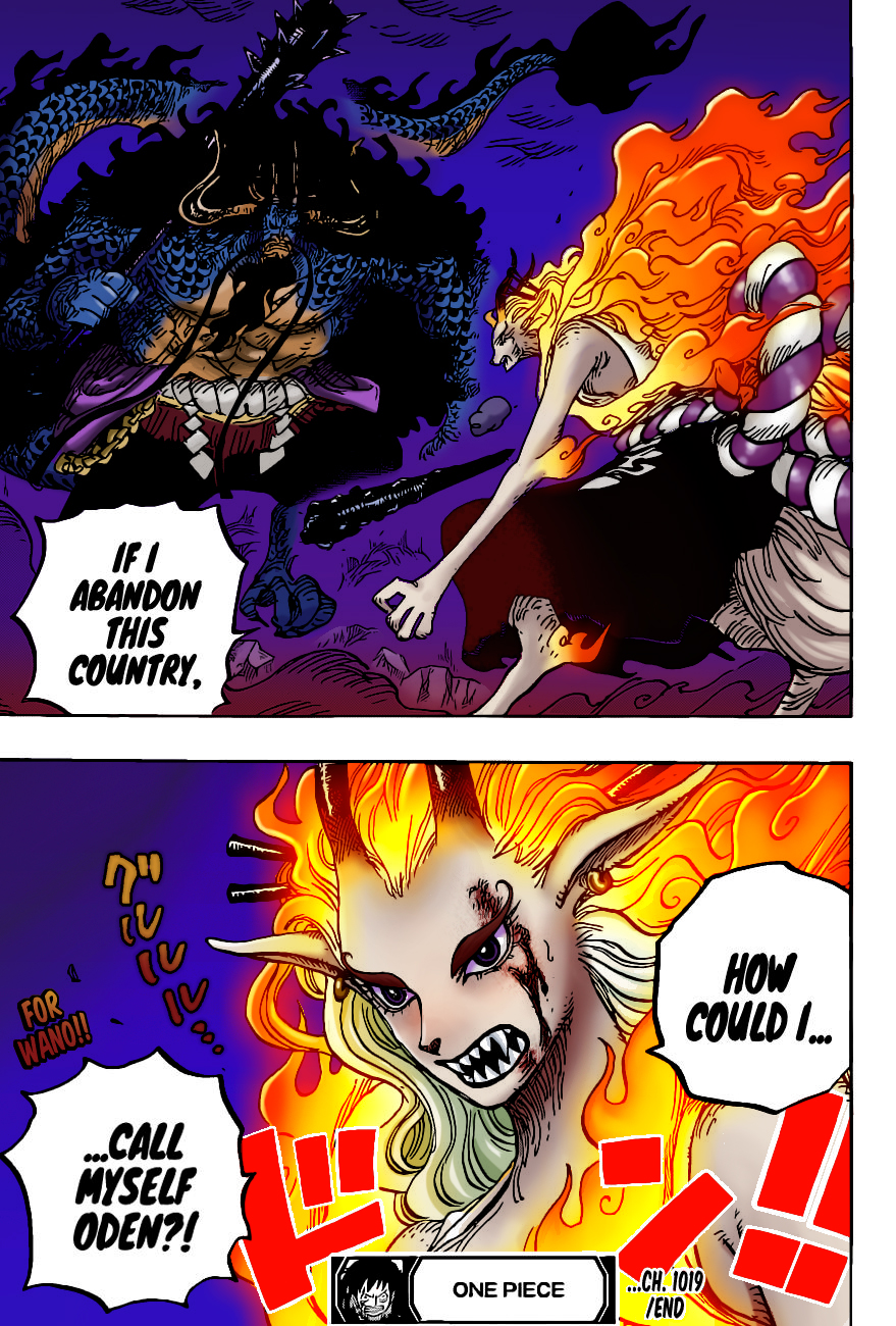 I colored the last page of chapter hope you guys like it ronepiece