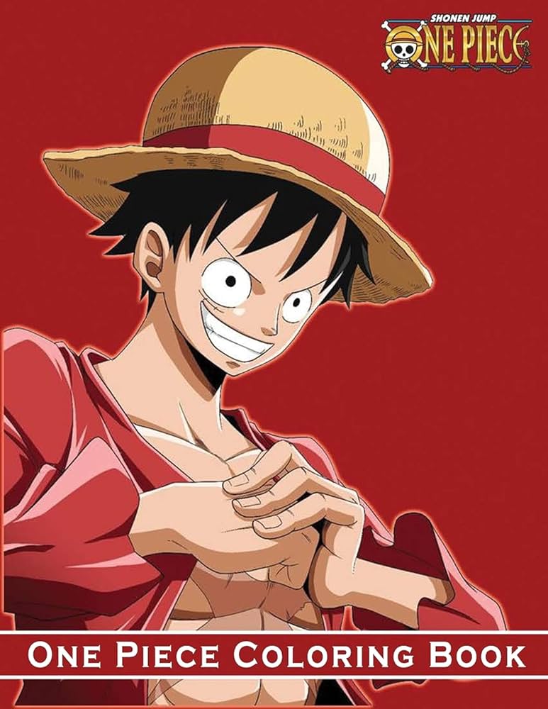 One piece coloring book anime coloring books one piece for luffy and friends fans one of the most famous manga in the world for kids and adults buy online at best price