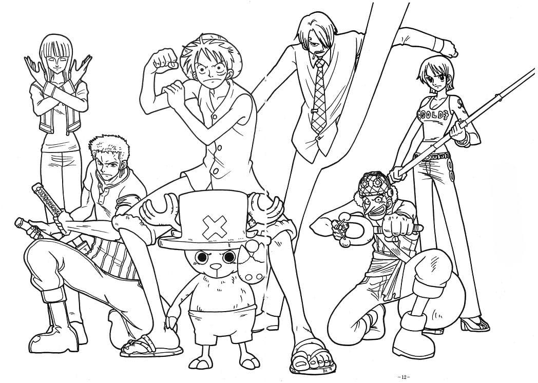 One piece coloring pages