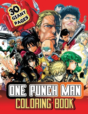 One punch man coloring book anime coloring book for any fan of one punch man with giant pages and high quality images by hana snow
