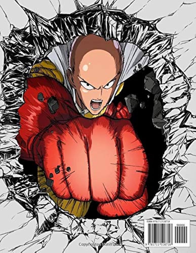 One punch man coloring book illustrations great coloring pages exclusive book saitama etc art therapy press books