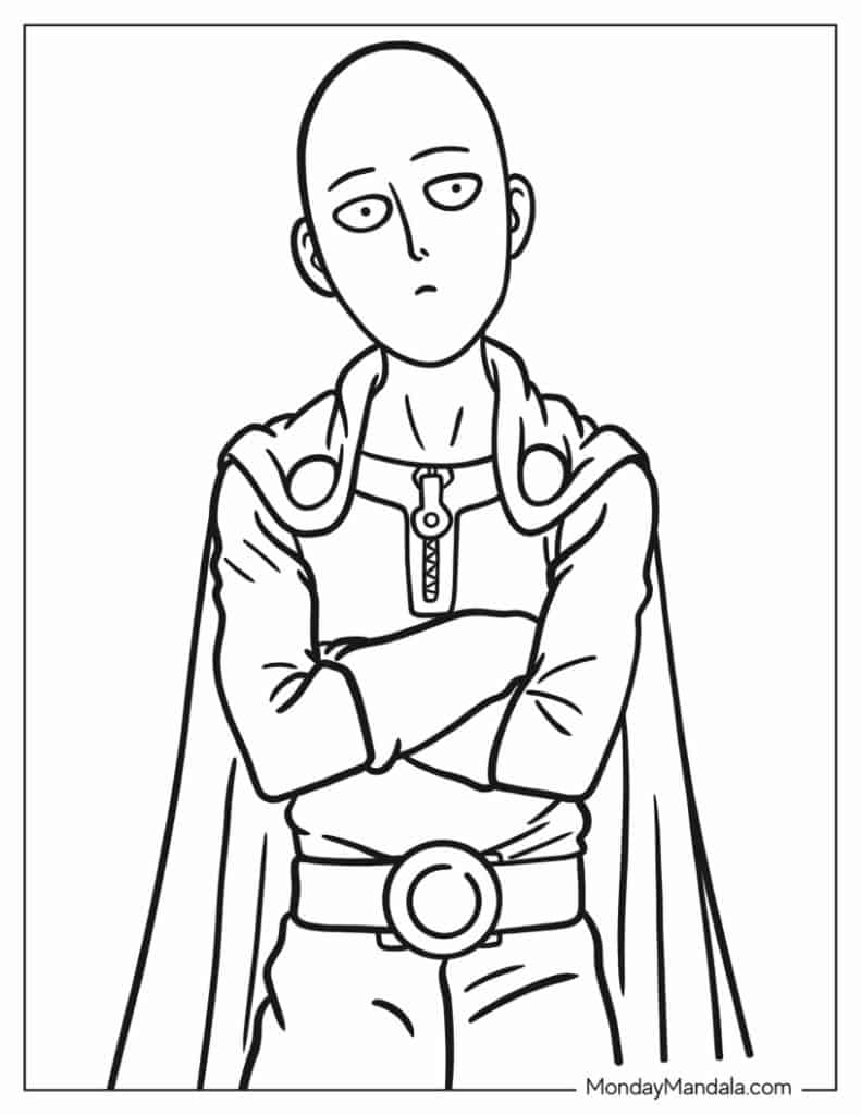 Anime coloring pages free pdf printables