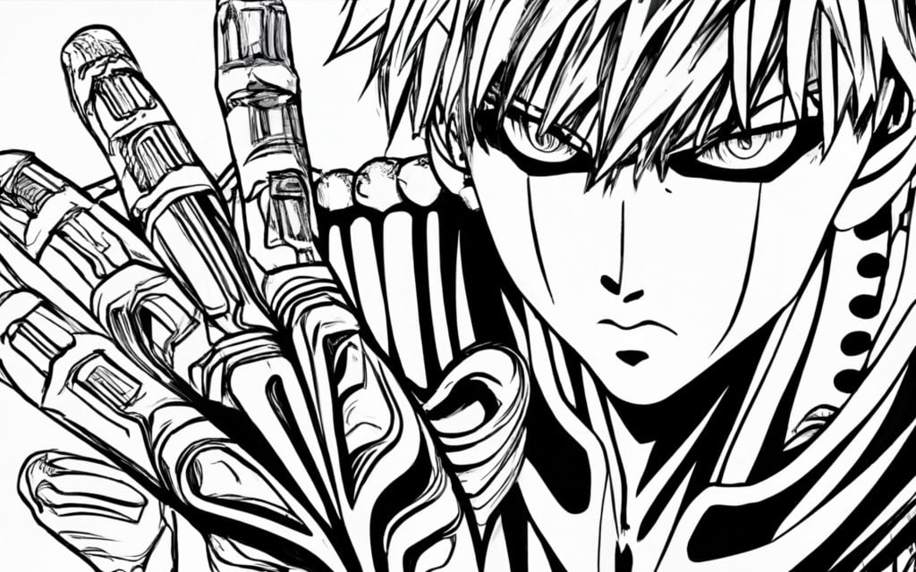 Genos coloring pages