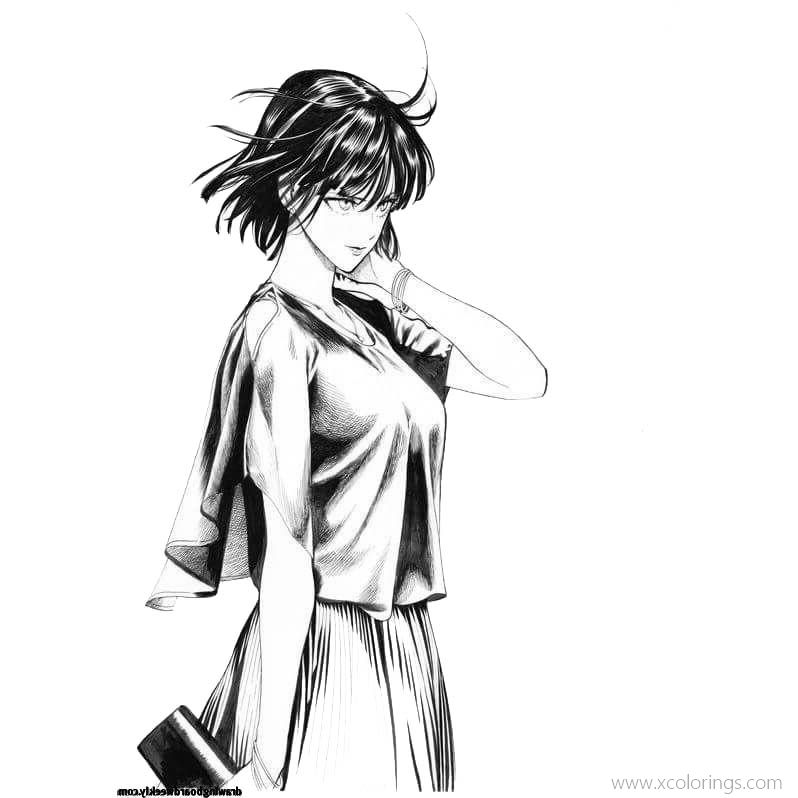 One punch man coloring pages fubuki