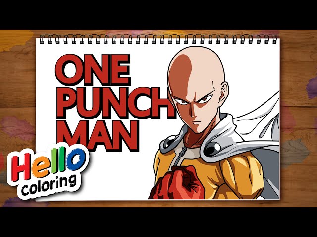 How to draw and color one punch man