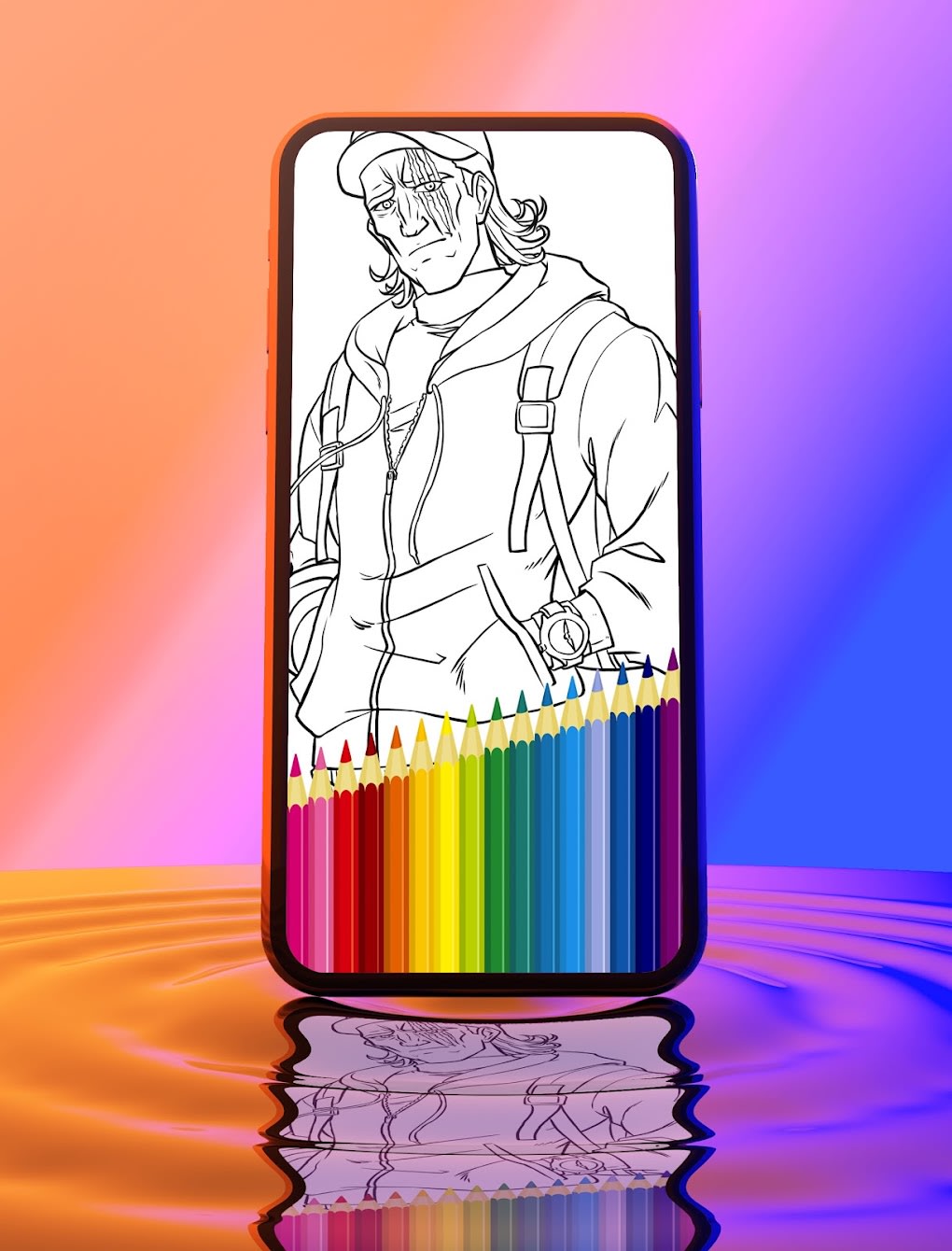 One punch man game coloring book for android