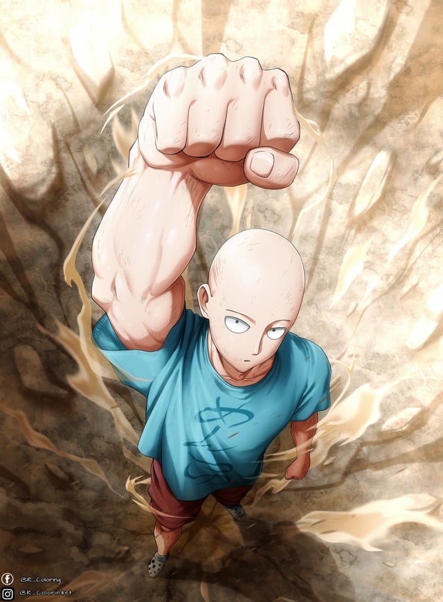 The coloring is over ronepunchman