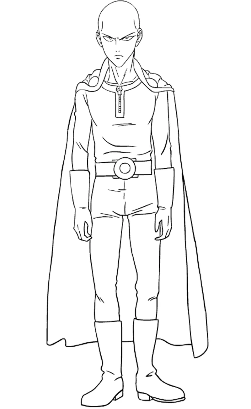 One punch man malvorlagen