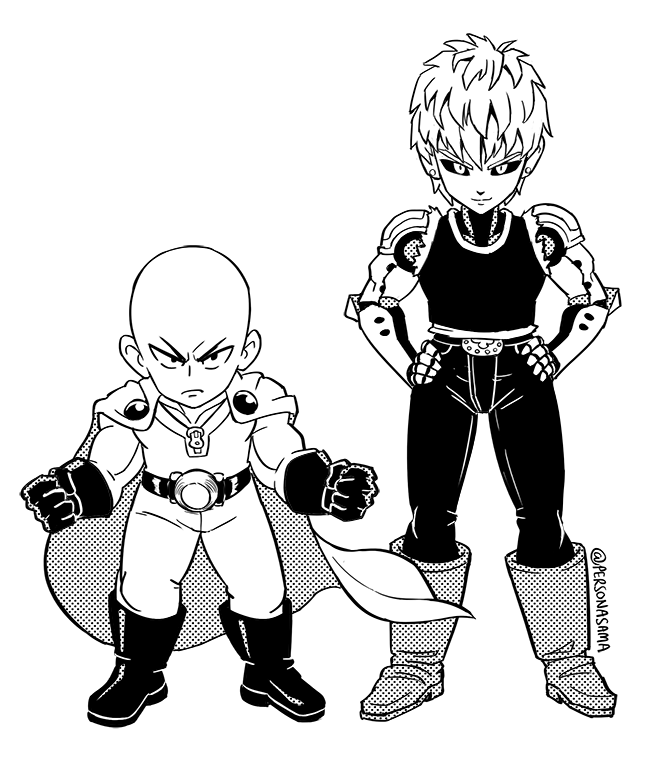 Dreaming tomorrow â i liked blacks dbzone punch man drawing so i
