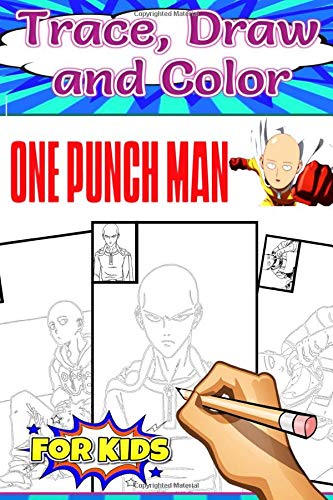 One punch man trace draw and color for kids and teens fans fun and cute tracings by edric art sketch