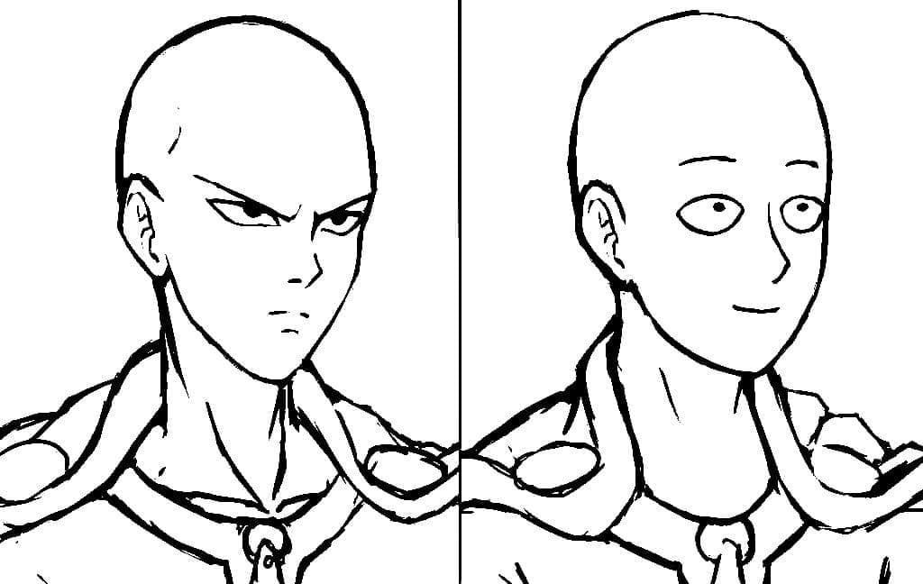 One punch man coloring pages