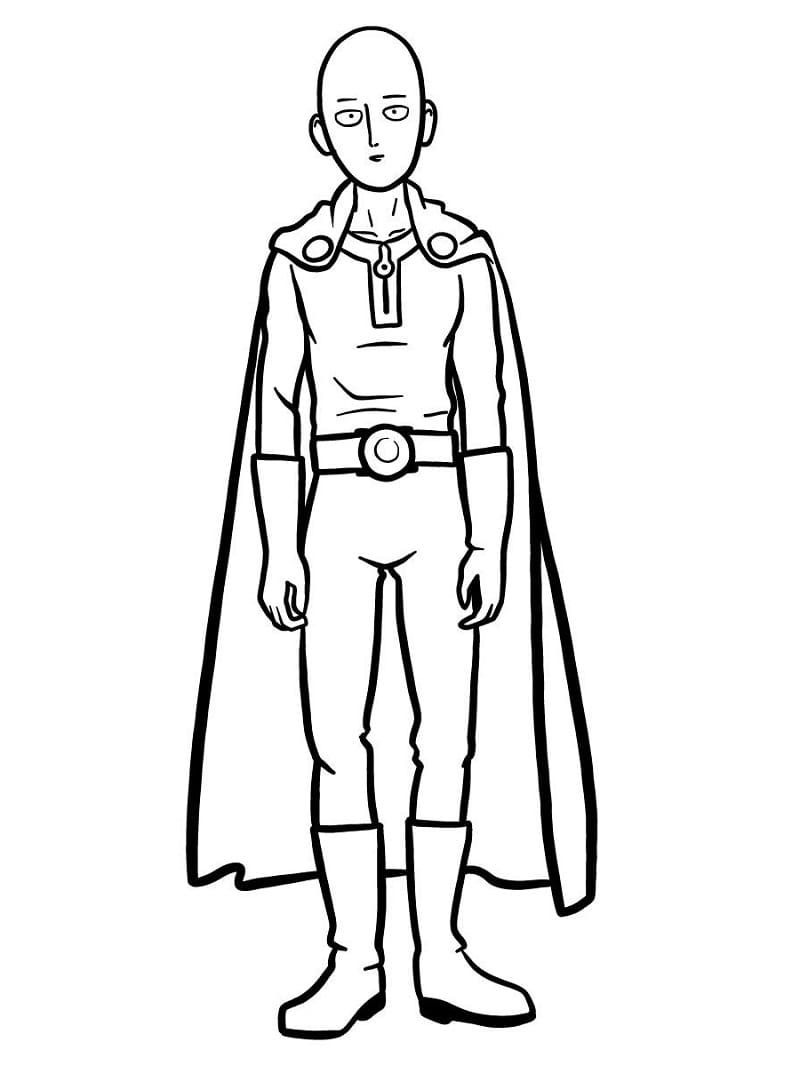 One punch man coloring pages