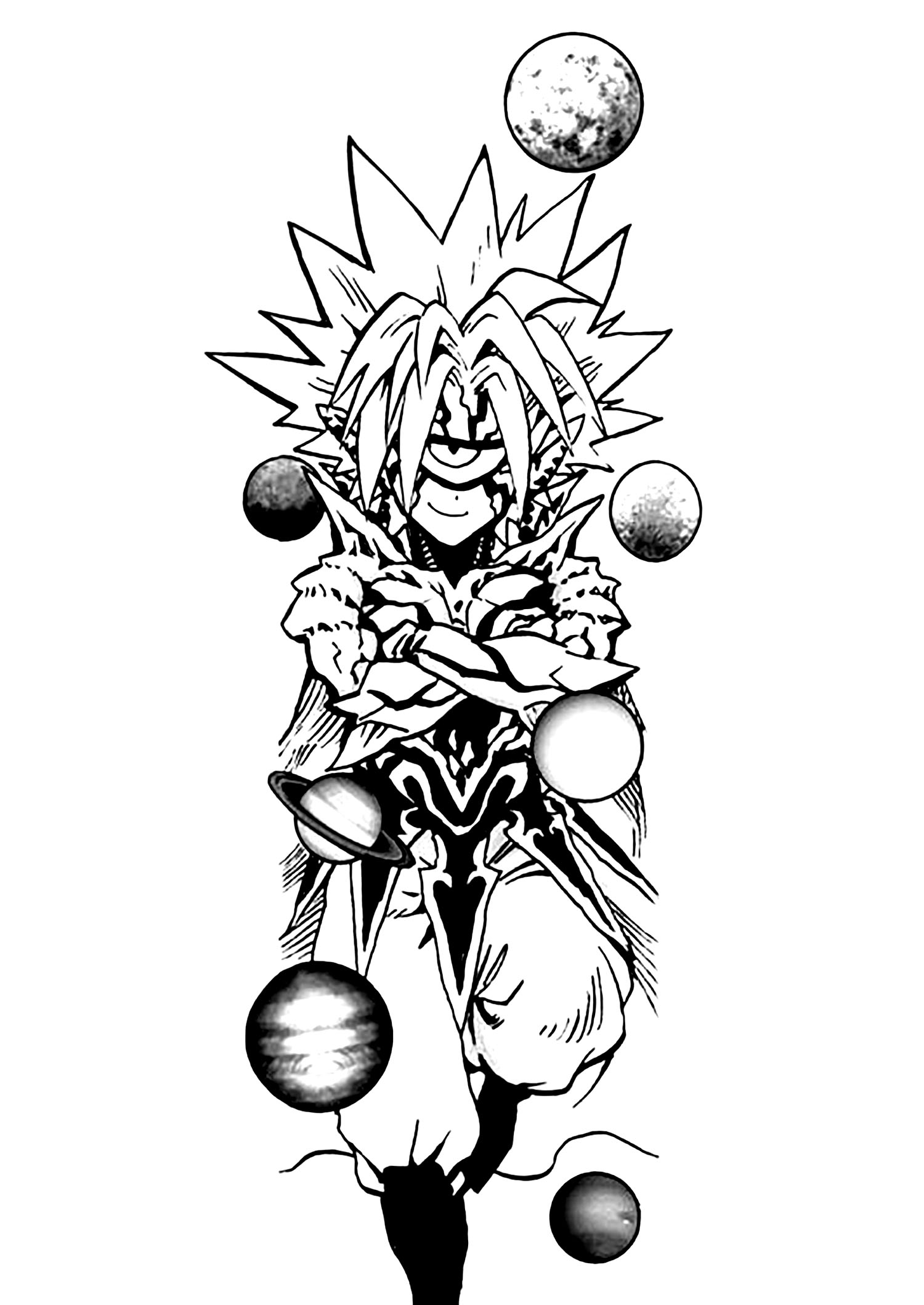 One punch man image to download and color