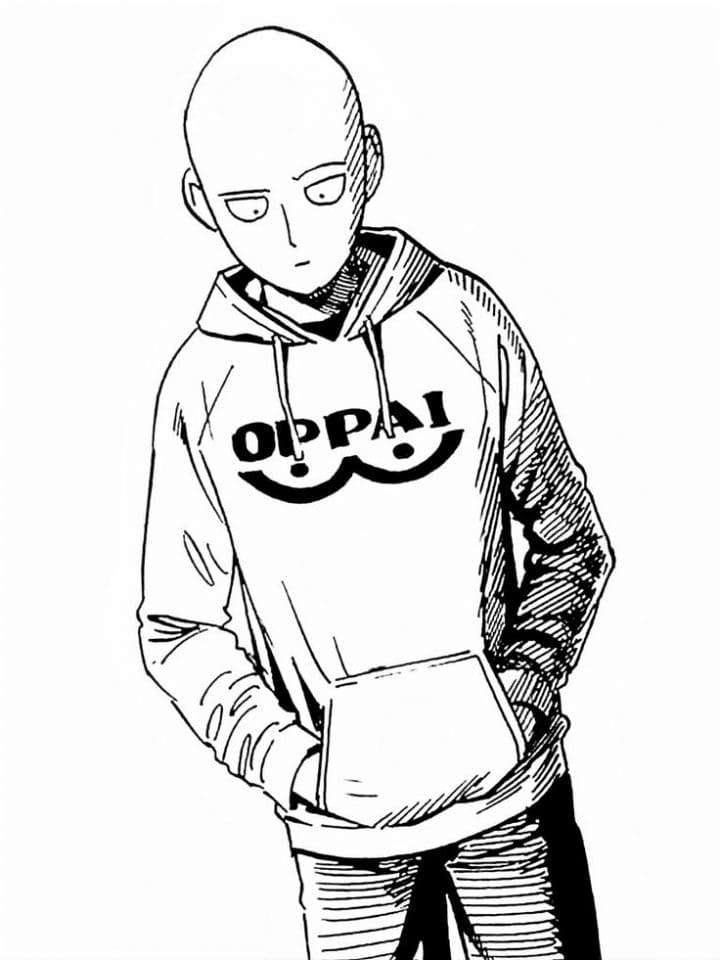 One punch man coloring pages