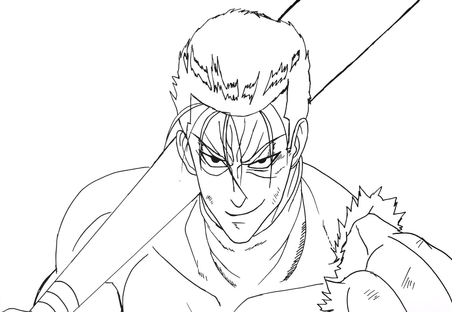 One punch man coloring pages