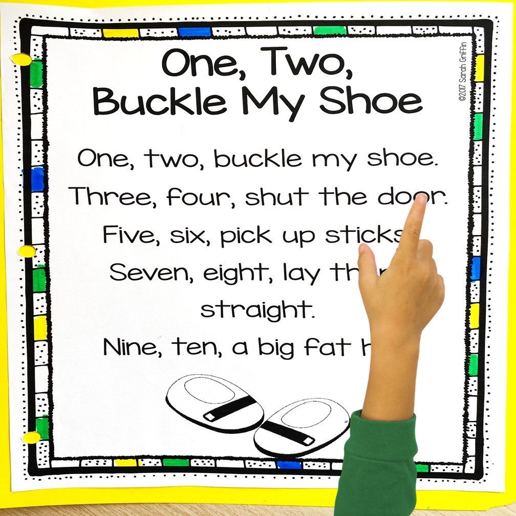 One two buckle my shoe nursery rhyme resources