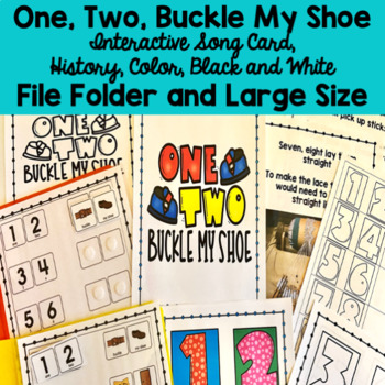 One two buckle my shoe printable tpt