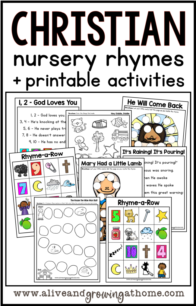 Printable christian nursery rhymes