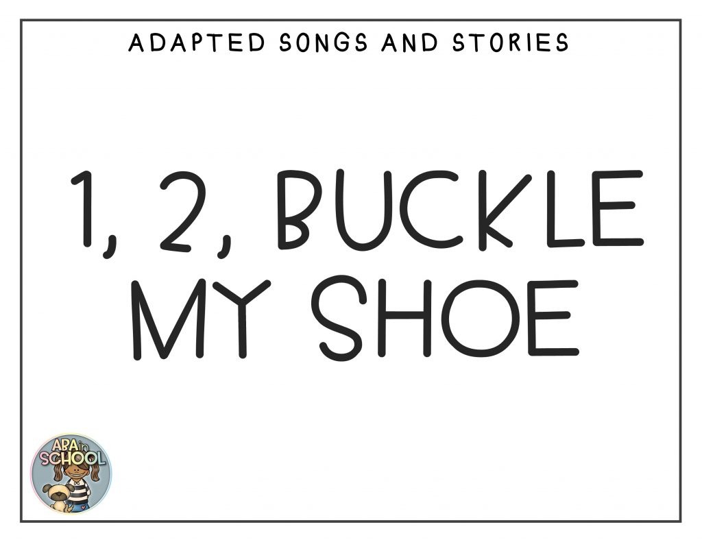 Adaptive books and nursery rhymes activities for preschool