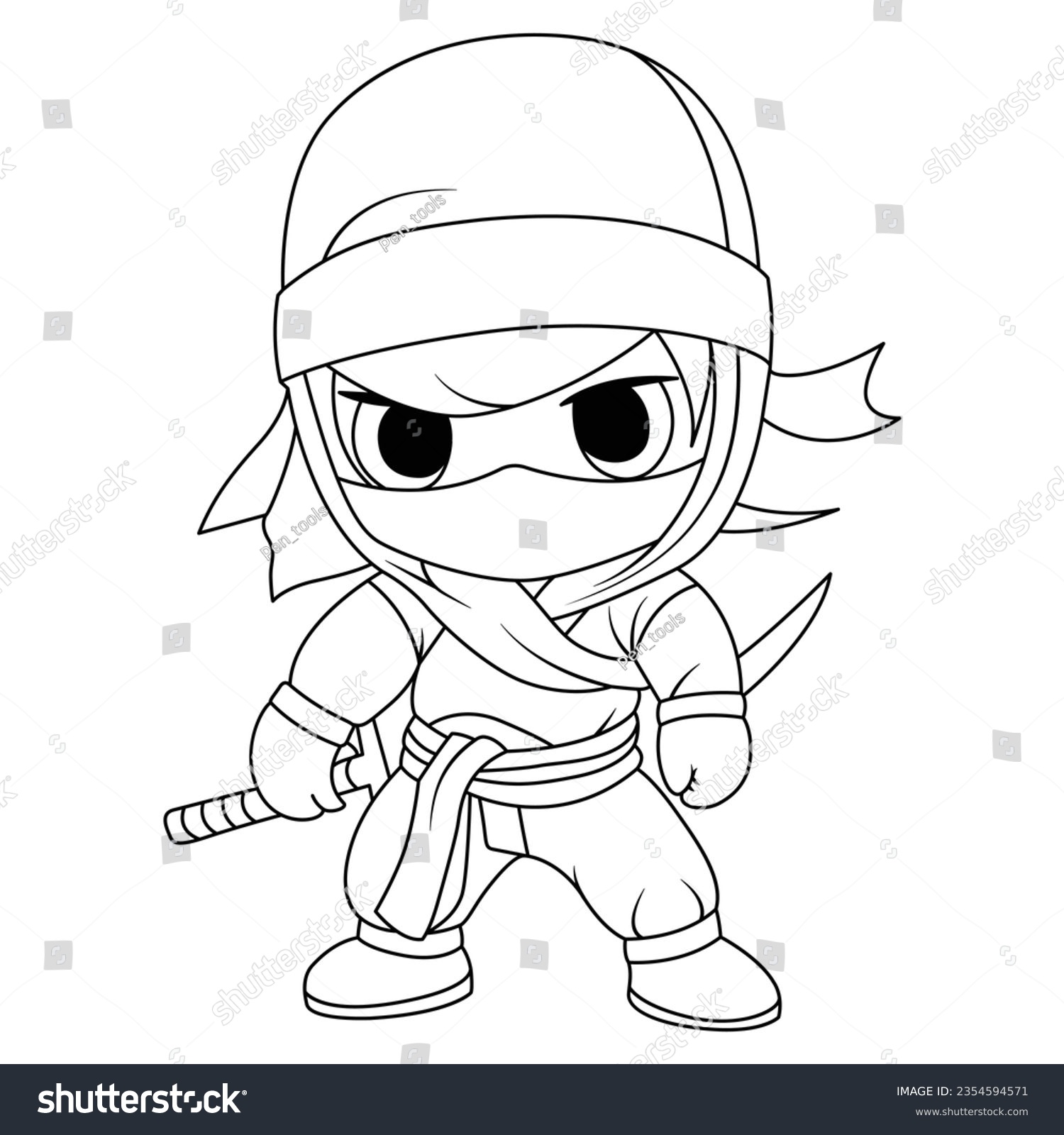 Ninja coloring images stock photos d objects vectors
