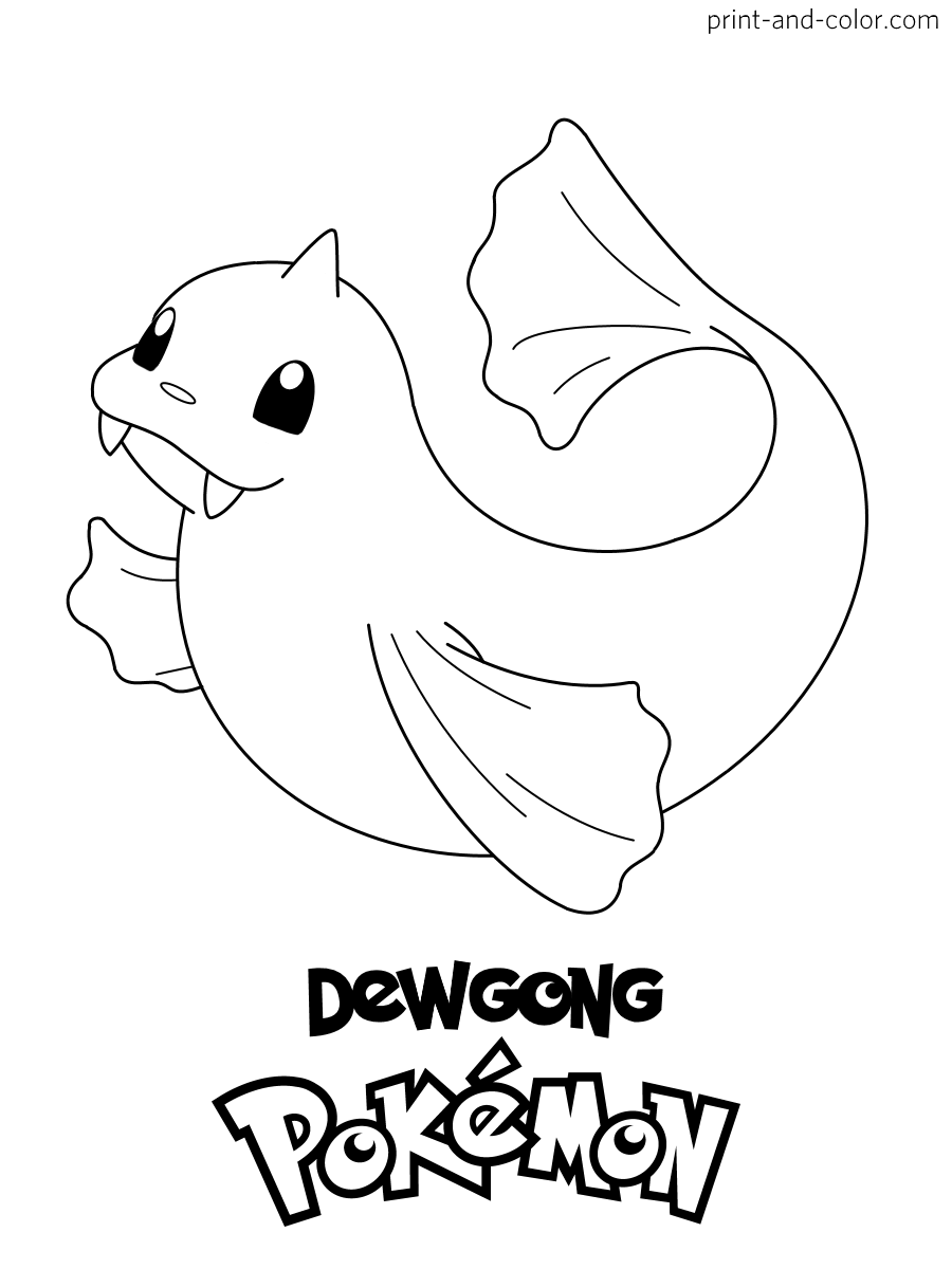 Pokemon coloring pages print and color