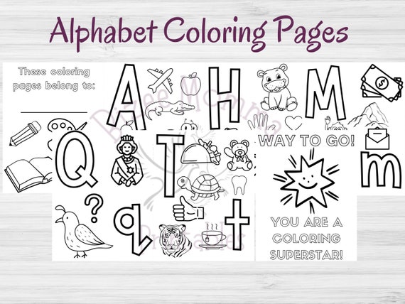 Buy alphabet coloring pages coloring page printables online in india