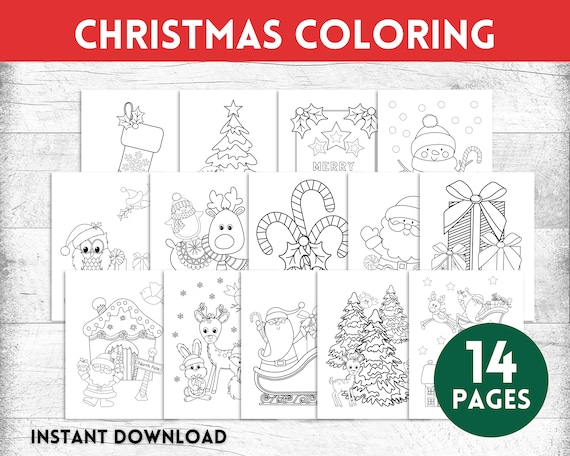 Buy christmas coloring pages printable coloring pages for kids holiday coloring sheets christmas kids coloring pages online in india