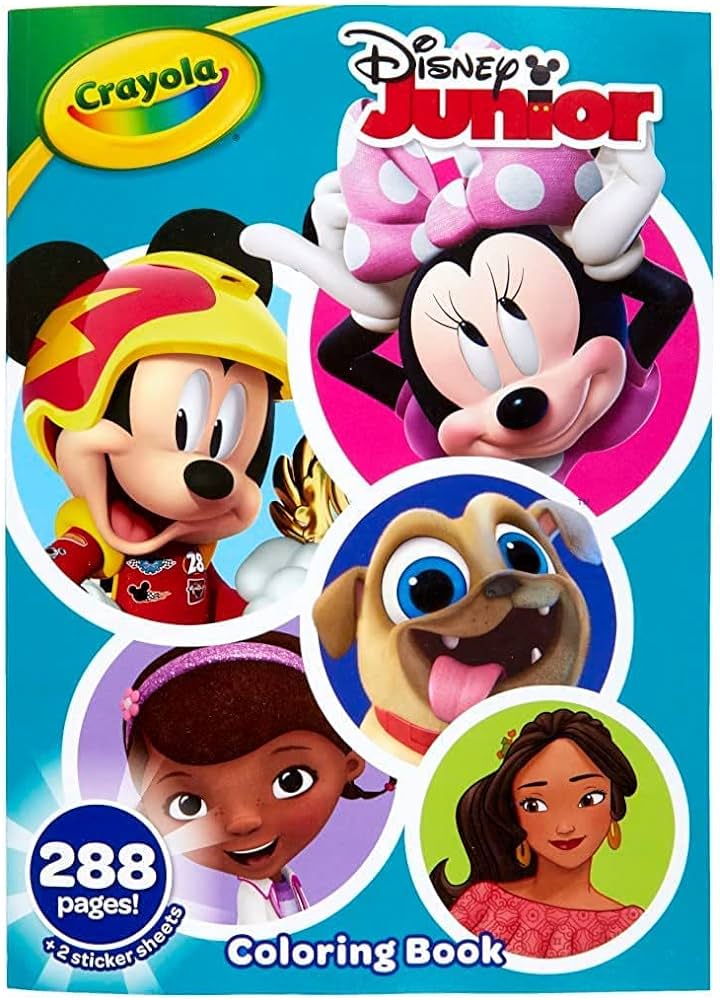 Crayola pages coloring book disney jr buy online at best price in u