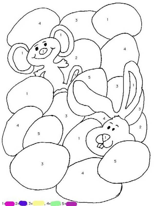 Easter bunny coloring pages