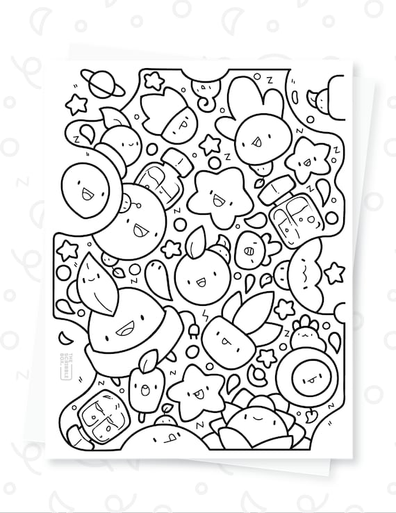 Buy printable doodle coloring page for kids and adults online in india